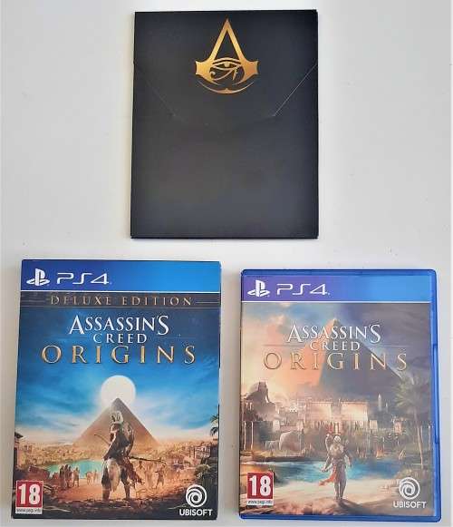 ASSASSINS CREED ORIGINS DELUXE EDITION  (PS4)  - Good condition !!!  -  SAME DAY SHIPPING