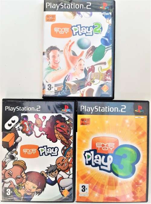 PS2  EYETOY PLAY BUNDLE -  ( 3GAME )   - ( Eye Toy Required )  -  Good condition !!!!