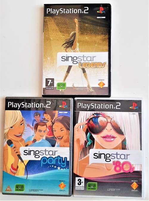 PS2  SINGING COMBO  -  ( 3GAME )   - ( Eye Toy Required )  -  Good condition !!!!