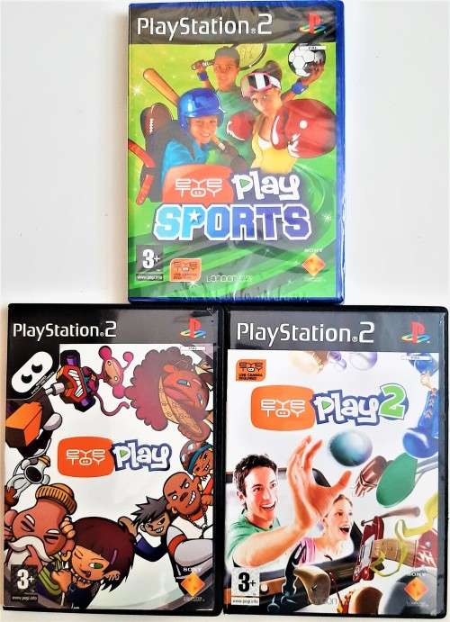 PS2  EYETOY PLAY BUNDLE -  ( 3GAME )   - ( Eye Toy Required )  -  Good condition !!!!