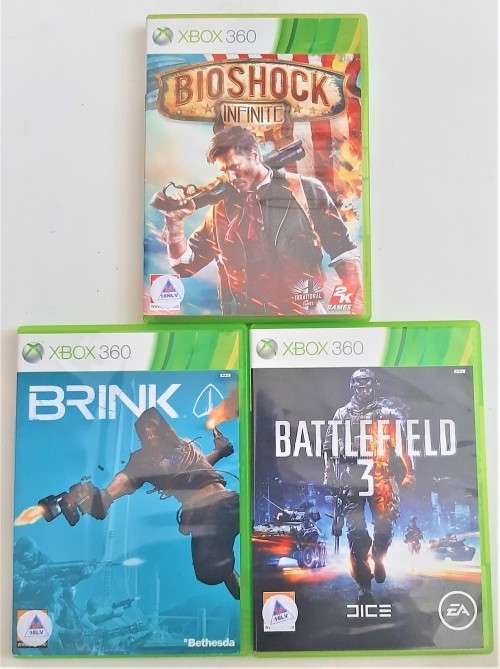 XBOX 360 SHOOTER  BUNDLE  3  GAMES   -    Good condition !!! - SAME DAY SHIPPING !!!