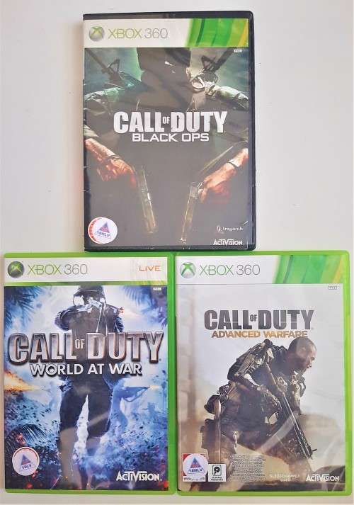 XBOX 360 CALL OF DUTY BUNDLE  3  GAMES   -    Good condition !!! - SAME DAY SHIPPING !!!