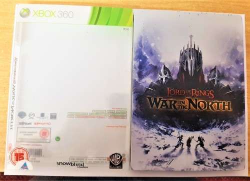 THE LORD OF THE RINGS WAR IN THE NORTH STEELBOOK  (XBOX 360) - Good condition  - SAME DAY SHIPPING