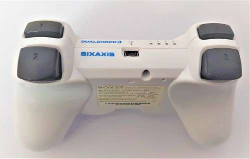 PS3 WIRELESS CONTROLLER ORIGINAL  ( WHITE )   -  DUALSHOCK 3  -  Good condition !!!