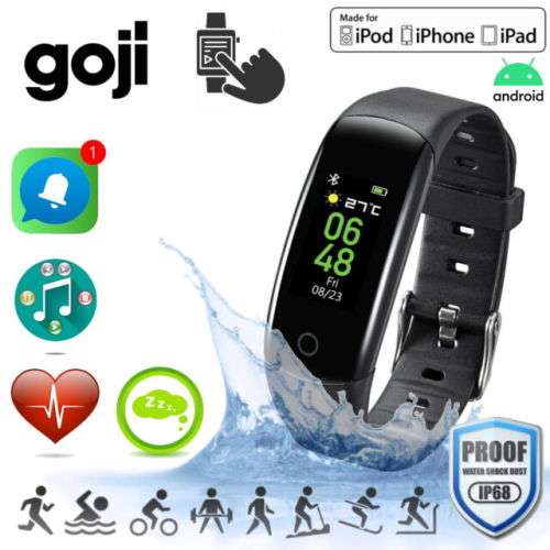 FITNESS TRACKER WATCH GOJI ACTIVE GFITBK20 Activity Tracker  - Black (Small)