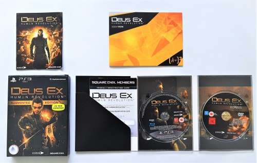 DEUS EX HUMAN REVOLUTION AUGMENTED EDITION   (PS3)  - Good condition !!! - SAME DAY SHIPPING !!!