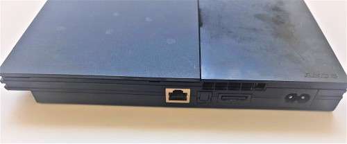 PS 2 CONSOLE SLIM  BLACK  + ORIGINAL  CONTROLLER   + CABLES + 3 GAMES -  ( DEAL 020 )