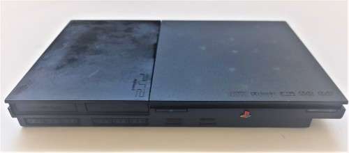 PS 2 CONSOLE SLIM  BLACK  + ORIGINAL  CONTROLLER   + CABLES + 3 GAMES -  ( DEAL 020 )