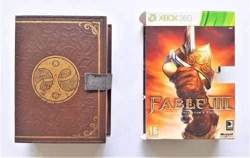FABLE III COLLECTORS EDITION BOOK CASE  (Xbox 360)  -  Good condition !!!  - SAME DAY SHIPPING !!!
