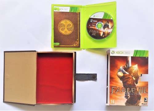 FABLE III COLLECTORS EDITION BOOK CASE  (Xbox 360)  -  Good condition !!!  - SAME DAY SHIPPING !!!