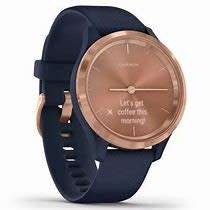 Garmin Vívomove 3S 39mm Navy Case Silicone Band GPS Watch (Shop demo)