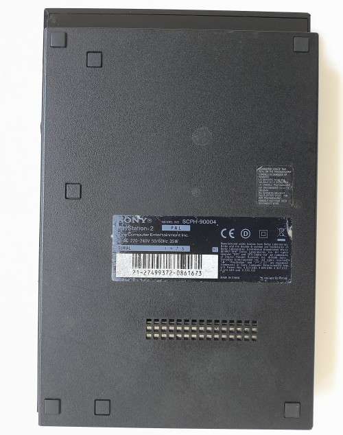 PS2 CONSOLE SLIM  BLACK  + ORIGINAL  CONTROLLER   + CABLES + 3 GAMES -  ( DEAL 026 )