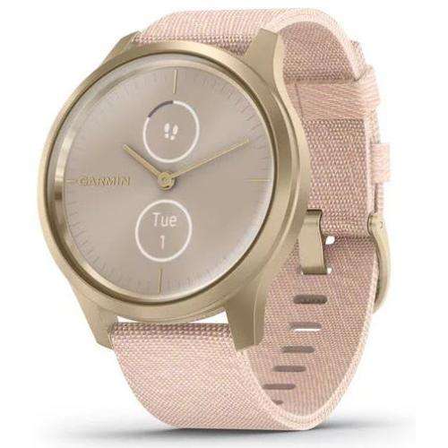Garmin Vivomove HR Style Hybrid Smart Watch Pink Silicone Band, original Charger * SHOP DEMO *