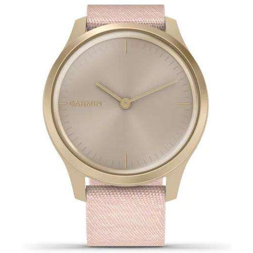 Garmin Vivomove HR Style Hybrid Smart Watch Pink Silicone Band, original Charger * SHOP DEMO *