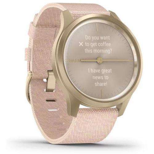 Garmin Vivomove HR Style Hybrid Smart Watch Pink Silicone Band, original Charger * SHOP DEMO *