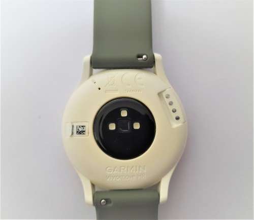 GARMIN WATCH VIVOMOVE HR SMARTWATCH - Rose Gold with Green Silicone Strap and original charger