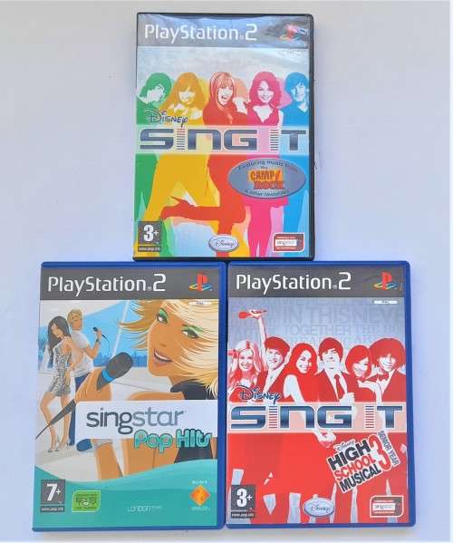 PS2  MUSICAL BUNDLE  -    ( 3GAME )     -  Good condition !!!!