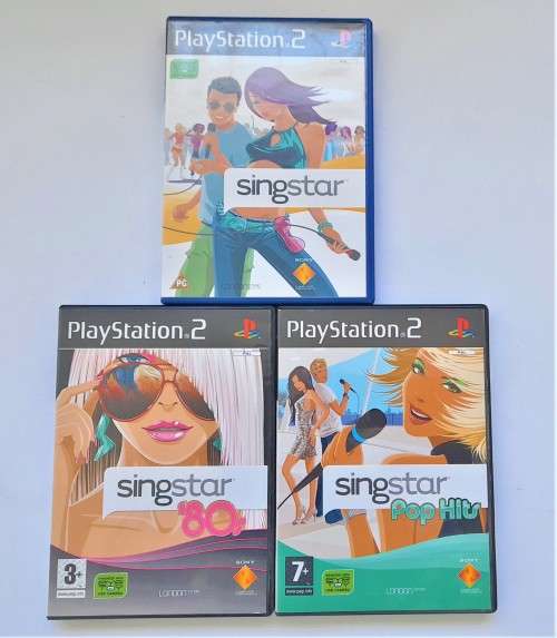 PS2  MUSICAL BUNDLE  -    ( 3GAME )     -  Good condition !!!!