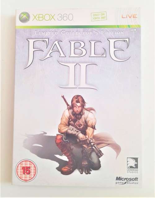 FABLE II LIMITED COLLECTORS EDITION IN CARDBOARD SLEEVE     (Xbox 360)    -   Good condition !!!