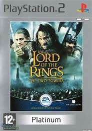 THE LORD OF THE RINGS THE TWO TOWERS PLATINUM  (PS2)   -  Good condition  -SAME DAY SHIPPING !!