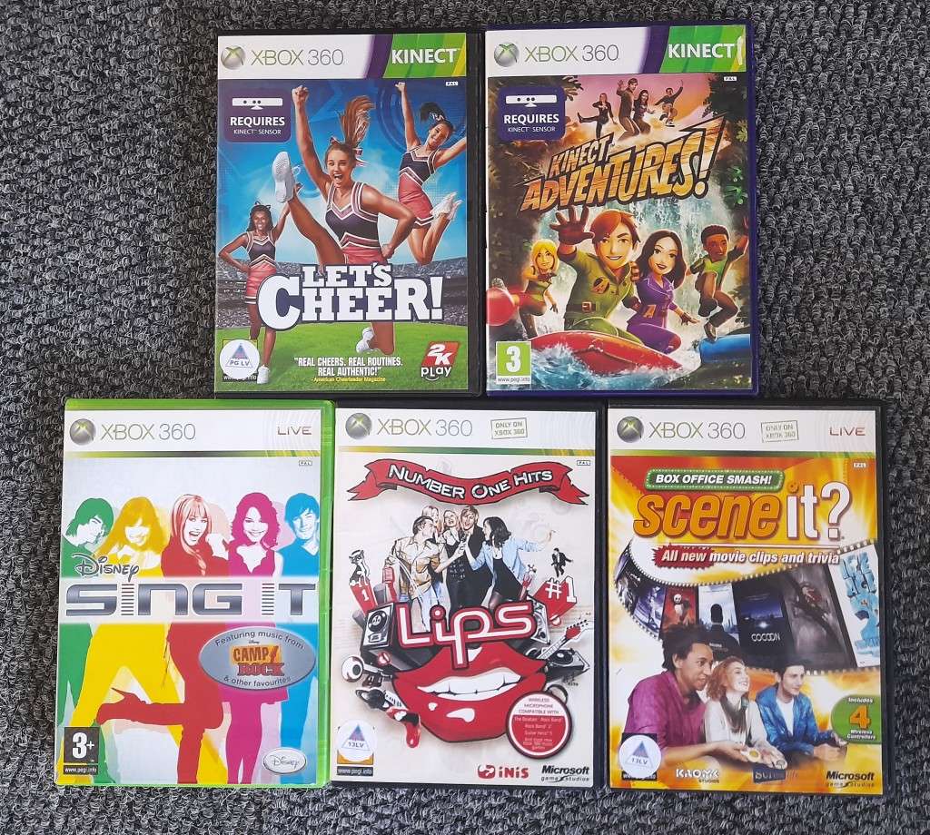 XBOX 360  5 MIX GAME COMBO  ( XBOX 360)    -    Good condition!! - DEAL 007