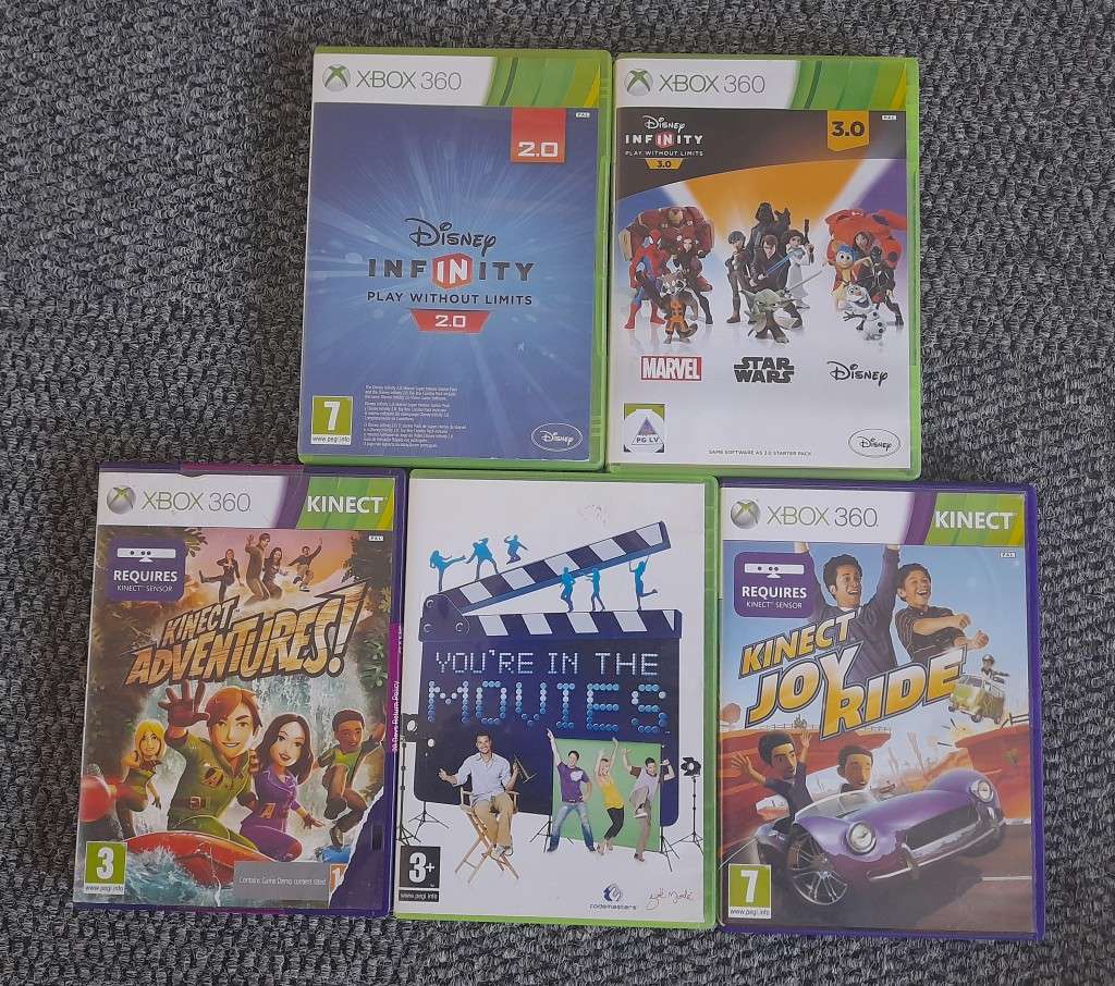 XBOX 360  5 MIX GAME COMBO  ( XBOX 360)    -    Good condition!! - DEAL 008