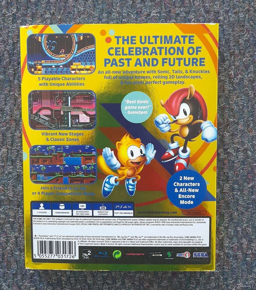 Sonic Mania Plus   PS4