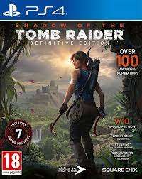 SHADOW OF THE TOMB RAIDER DEFINITIVE EDITION       (PS4)  - Good condition!!