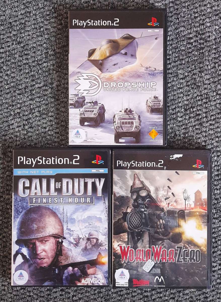 PS2 MIX  SHOOTER COMBO  13  -  16  Years     -   Good condition !!!   -   SAME DAY SHIPPING !!!