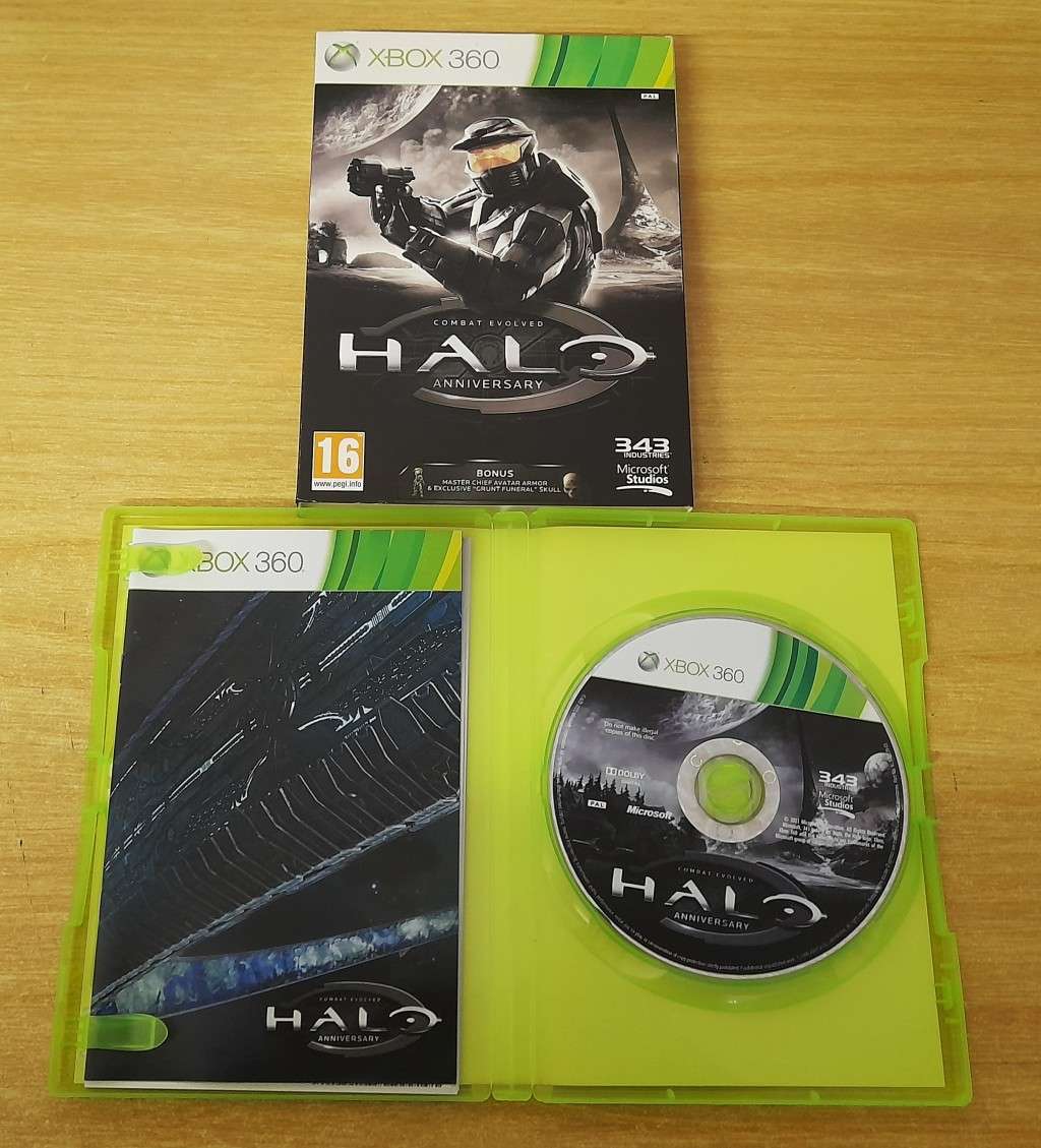 HALO COMBAT EVOLVED ANNIVERSARY ( XBOX 360 ) -  Good condition !! -   in cardbord sleeve