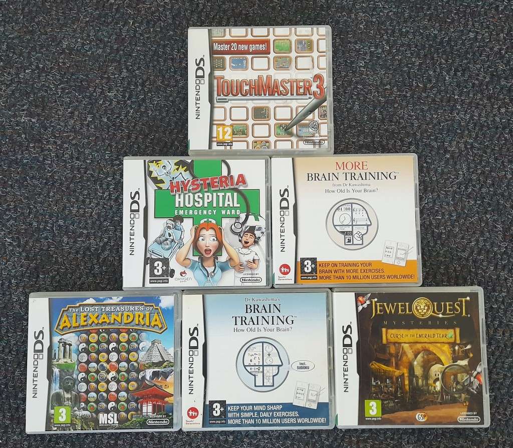NINTENDO DS  BUNDLE 6 X GAMES    (NINTENDO  DS)   -    Good condition !!!  - 6 GAME BUNDLE