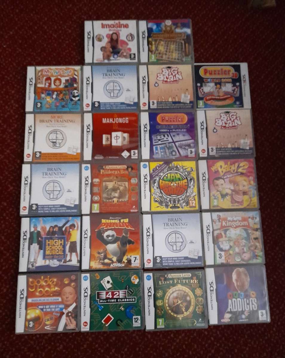 NINTENDO DS BULK BUNDLE X 22 GAMES    (NINTENDO  DS)   -    Good condition !!!