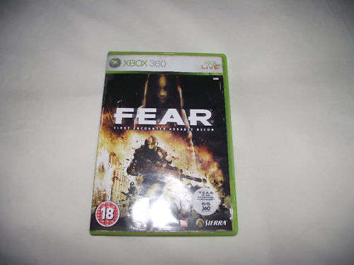 FEAR  XBOX 360 game Excellent condition  bid to win!!!!!