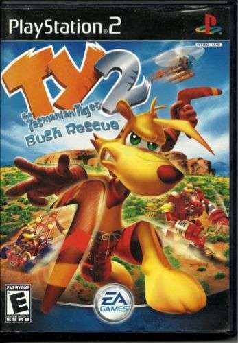 Ty 2 Bush Rescue PS2 PLAYSTATION 2 game Excellent condition  bid to win!!