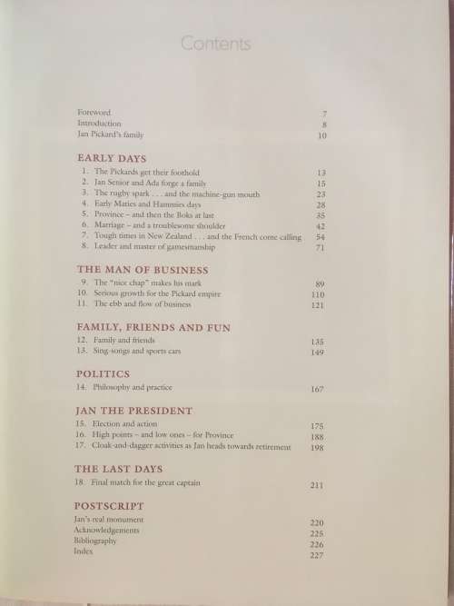 LARGER THEN LIFE. A biography of Jan Bull Pickard. R120.