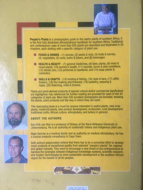 PEOPLES PLANTS. By Ben-Erik van Wyk and Nigel Gericke. R120.