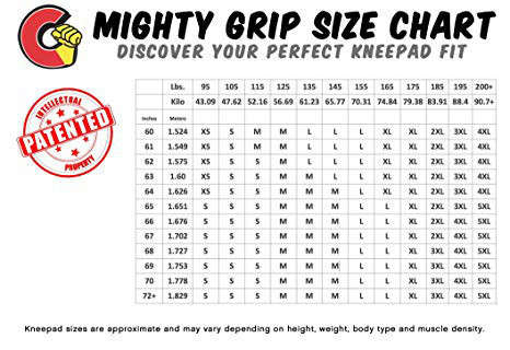 Mighty Grip Pro Tack Sports Knee Pad - BLACK