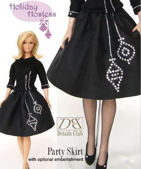 barbie sewing pattern - PARTY SKIRT