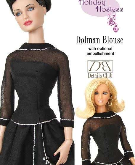 barbie sewing pattern - DOLMAN BLOUSE