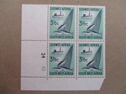 SWA 1961 SACC 205 Control block of 4 MNH