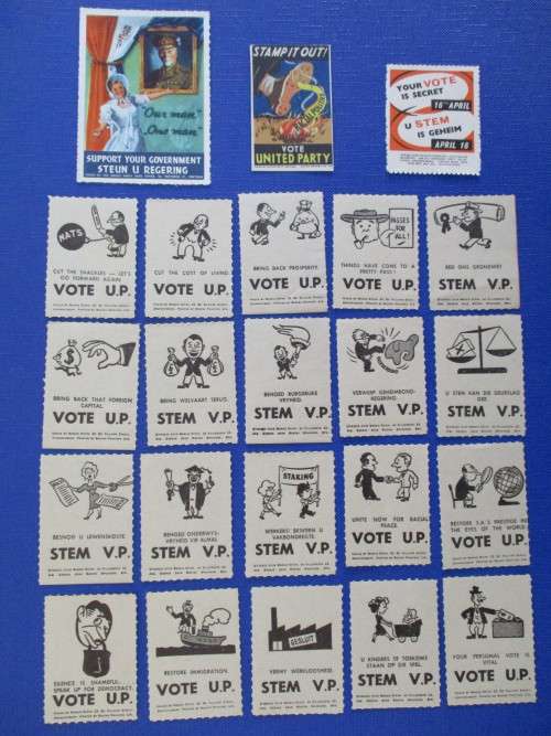 CINDERELLAS UNITED PARTY VOTING-1958 LED BY DE VILLIERS GRAAFF