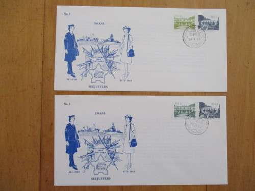 SAN COMMEMORATIVE COVERSNO. 5 X 2 NOTE 2c COLOUR DIFF.