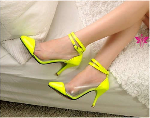 NEW 2013 Fashion Pointy clear colour high Heels