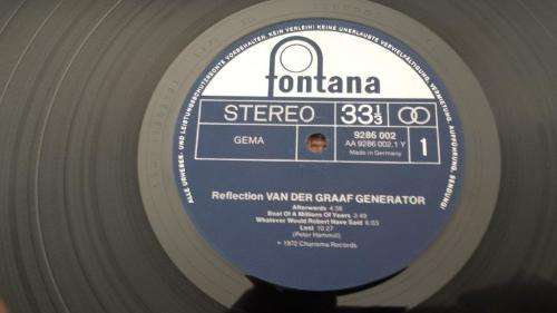 Van Der Graaf Generator - Reflection - vinyl record - Fontana Records - 1972 - German press - VG+