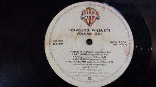 Travelling Wilburys - Volume 1 - vinyl record - Warner Bros Records - 1988 - VG
