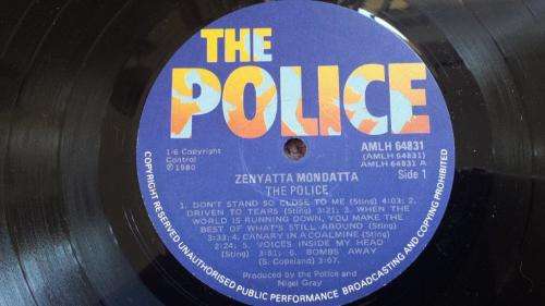 The Police - Zenyatta Mondatta - Vinyl LP record - 1980 - VG