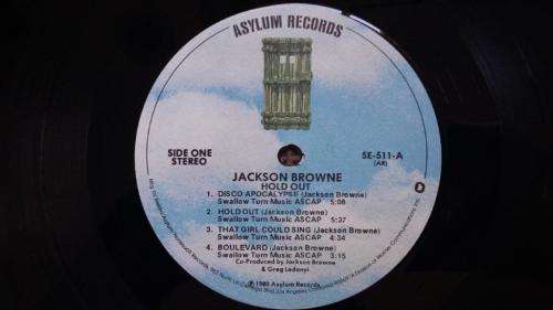 Jackson Browne - Hold Out - Vinyl LP record - Asylum Records - 1980 - VG+