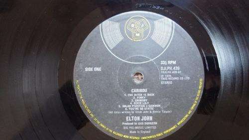 Elton John - Caribou - Vinyl LP record - DJM Records - 1974 - VG+