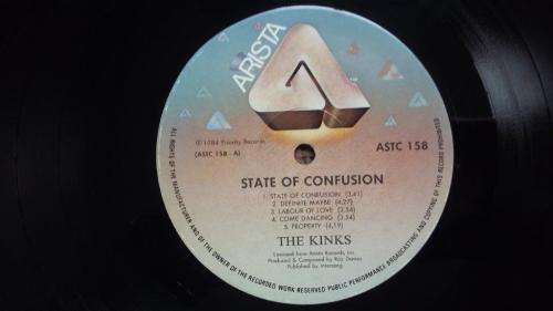 The Kinks - State of Confusion - Vinyl LP record - 1984 - Arista Records - EX