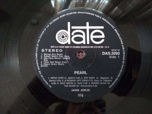 Janis Joplin - Pearl - Vinyl LP record - DATE records - 1971